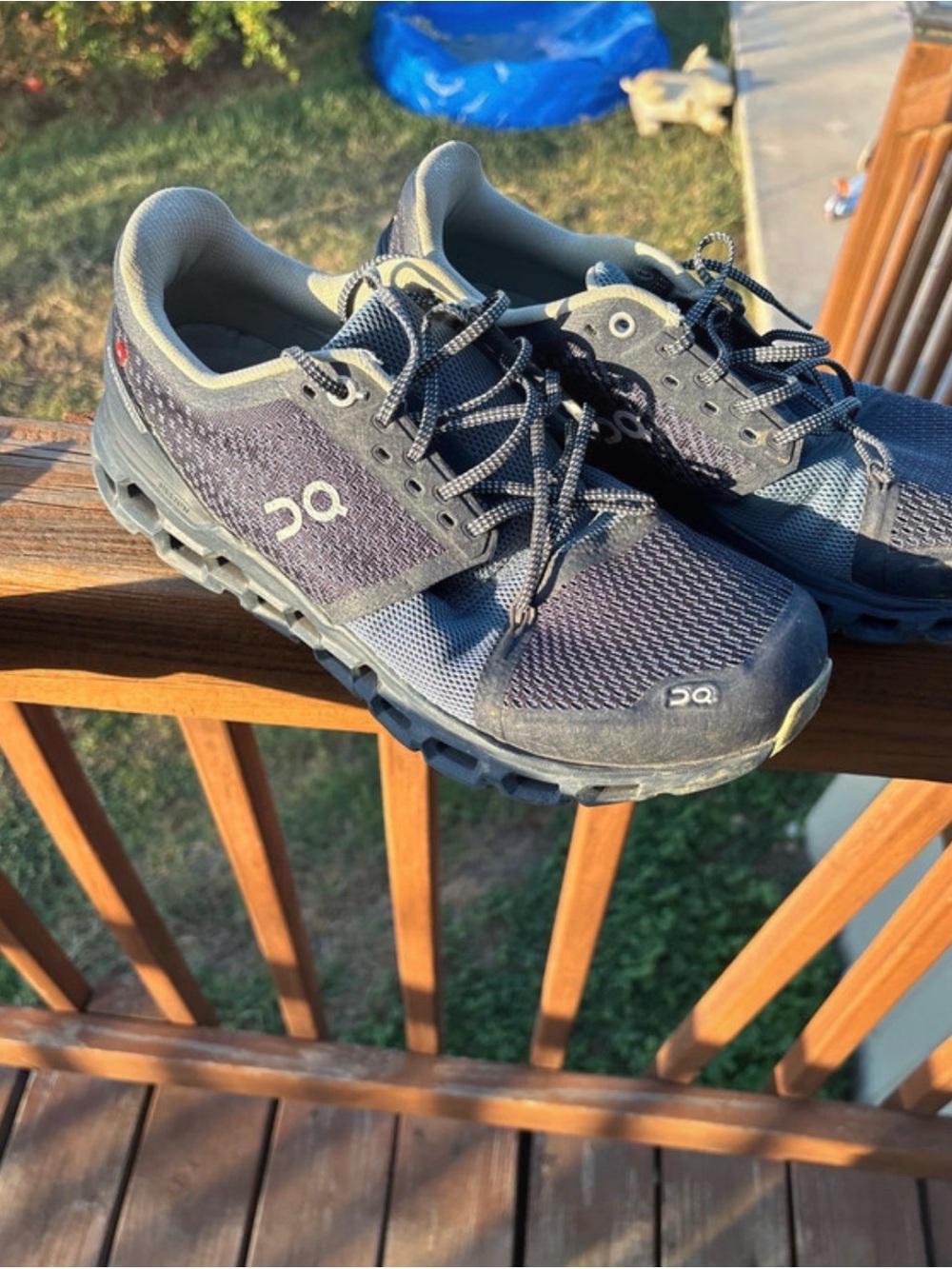 On Women's Cloudventure Trail Running Shoes - Navy/Gray - Picture 1 of 7